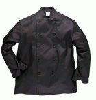 Portwest gasztro ruha, Somerset szakácskabát (séfkabát) fekete  C834y