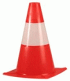 GAN70299_Jelzőbója, piros-fehér, 30 cm magas 