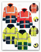 70548_Coverguard jól láthatósági munkaruha 4az1-ben FLUO PE KABÁTOK 70550-70604, 