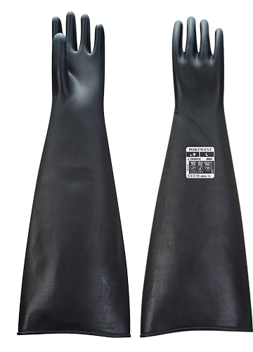 A803_Portwest Vegyszerálló védőkesztyűk Erős Latex kesztyű 600mm
