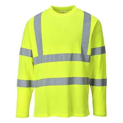 S278-s Portwest, HiVis hosszú ujjú pólóing, Jólláthatósági