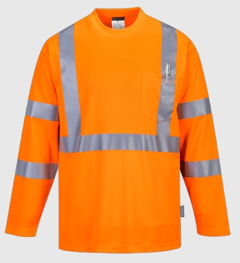 S191 - Hivis hosszú ujjú póló zsebbel