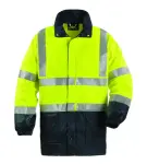 70310_Fluo PU esőkabát, 170g/m, 3M csíkokkal, Jólláthatósági