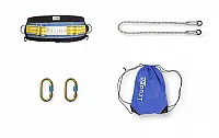 TESTHEVEDER SZETT IRUDEK SEKURALT PIRINEOS LIGHT P1 PLUS + 981 KARABINER 10150 STATIKUS KÖTÉL, KÉK/FEKETE, UNIVERSAL