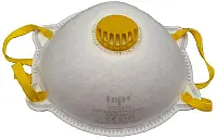 TOP_VIC821V_MASZK FFP2 SZELEPES TOP, FEHÉR/SÁRGA