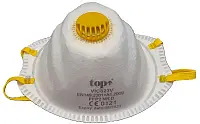TOP_VIC823V_MASZK FFP2 SZELEPES TOP FEHÉR/SÁRGA