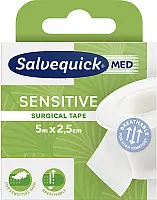 310366_Cederroth Salvequick sebészeti ragtapasz érzékeny bőrre, 2.5 cm x 5 m, fehér