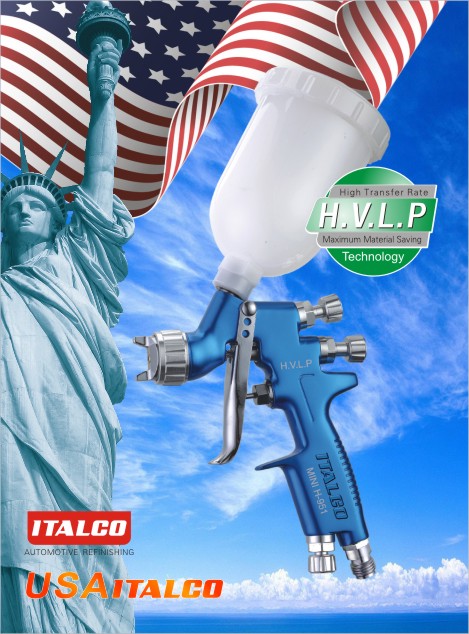 ITALCO H-951 HVLP 1,0mm, mini szórópisztoly (50-110l/min.)