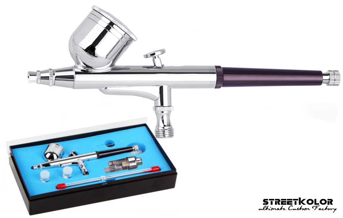 HSENG ® HS-30KF airbrush pisztoly 0,2+0,3+0,5 mm tű + Szűrő
