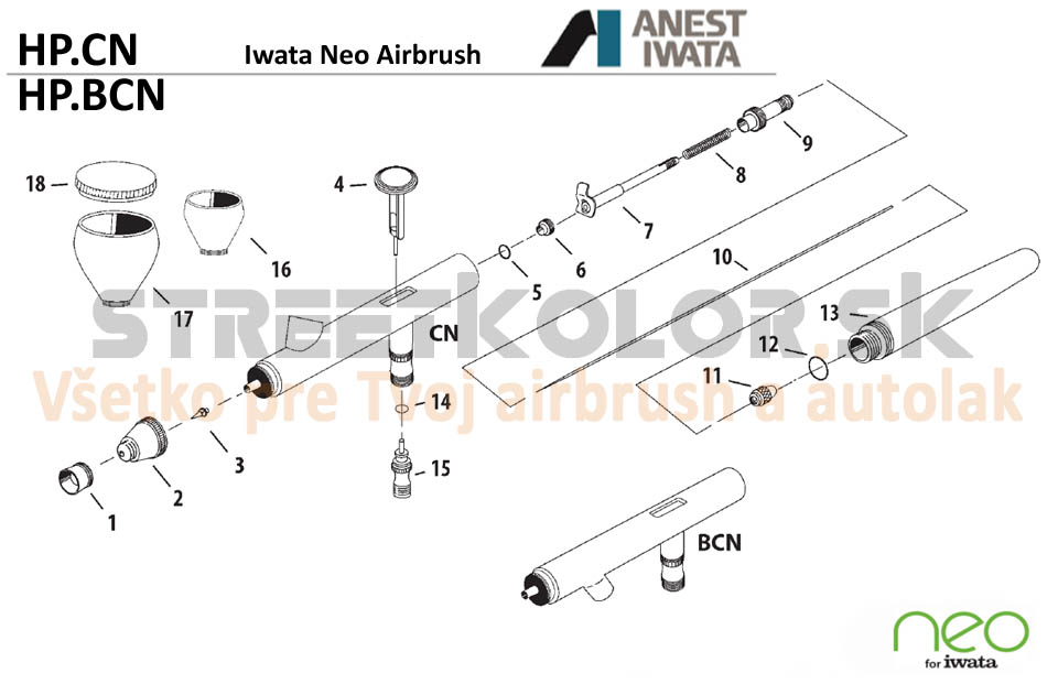 Alkatrészsz. 9 Iwata NEO
