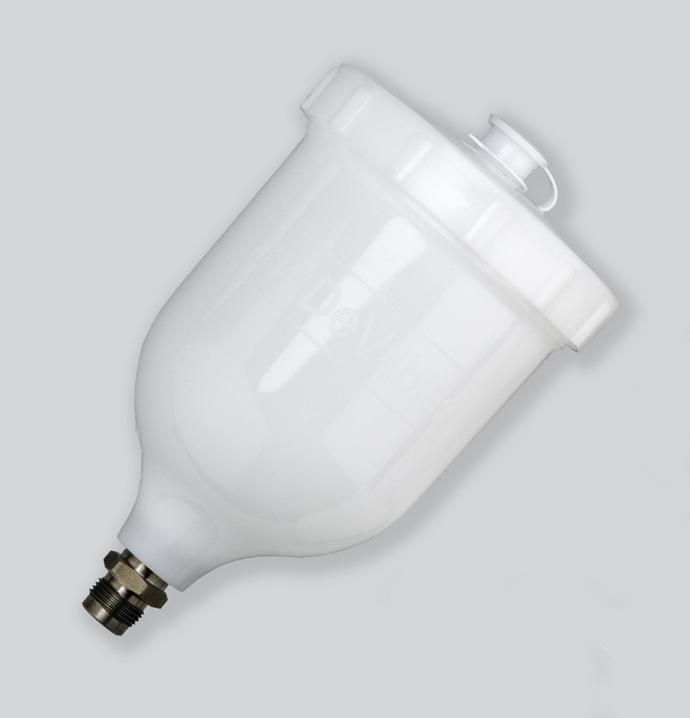 Nem eredeti tégely DeVilbiss GTI PRO 600 ml, műanyag