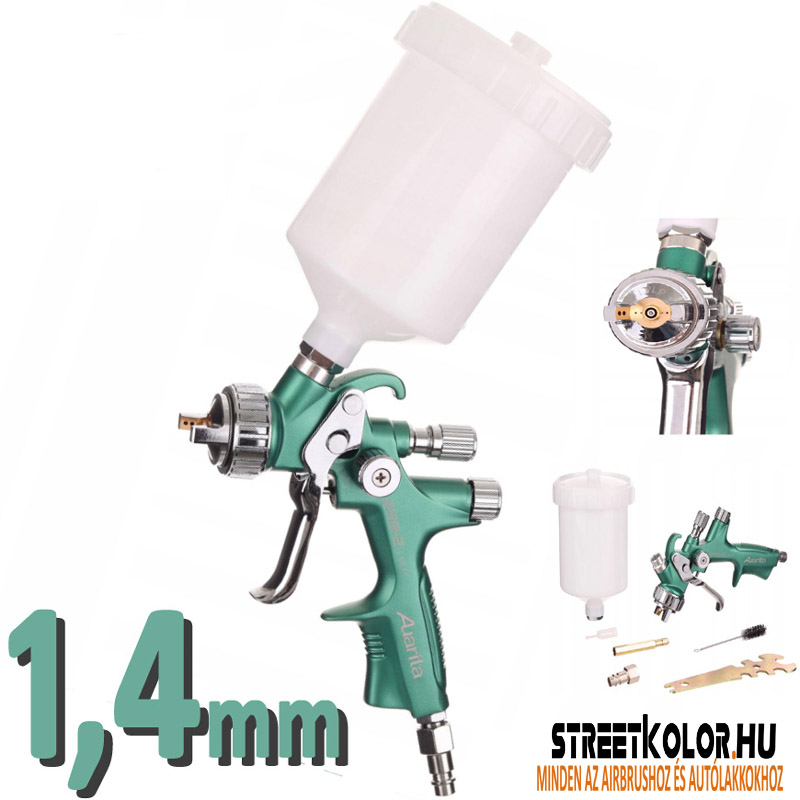 Auarita L-898-2 szórópisztoly, 1,8mm LVLP 125-170l/min. TEFLON BEVONAT