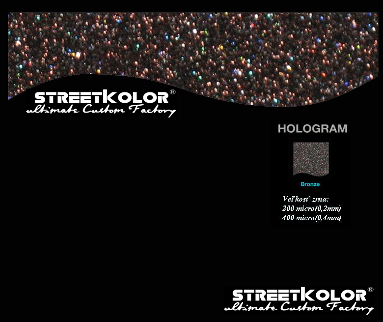 Bronz hologram, 50 gramm, 200 micro=0,2mm