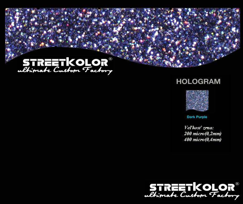 Sötétlila Hologram, 50 gramm, 200 micro=0,2mm