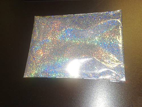 Ezüst hologram, 100% Hologram, 50 gramm, 200 micro=0,2mm