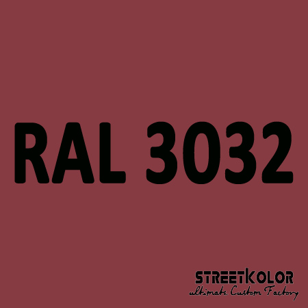RAL 3032 Akril autófesték fényes vagy matt 1 liter + fixáló + hígító