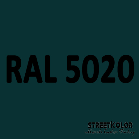 RAL 5020 Akril autófesték fényes vagy matt 1 liter + fixáló + hígító