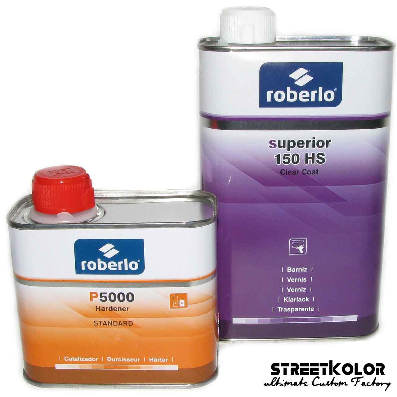 Átlátszó lakk ROBERLO UNIX 150 HS magasfényű 2:1, 5 liter + 2,5 liter edző