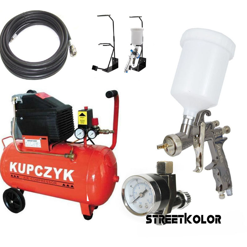 Komplett permetező készlet kompresszorral és pisztollyal 1,4mm