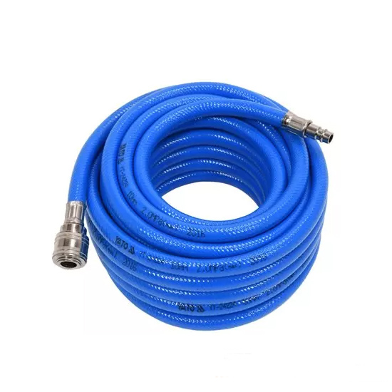 Gumicső levegőhöz gyorscsatlakozóval 16x10mm, Hossz: 10 m, 20 bar, kemény