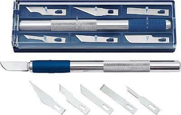 Szike fóliához, vágókés modellezőknek, 12 penge csomagban, 9 mm-es rögzítés
