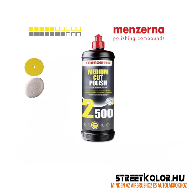 Menzerna 2500, közepes polírozó paszta, 250ml