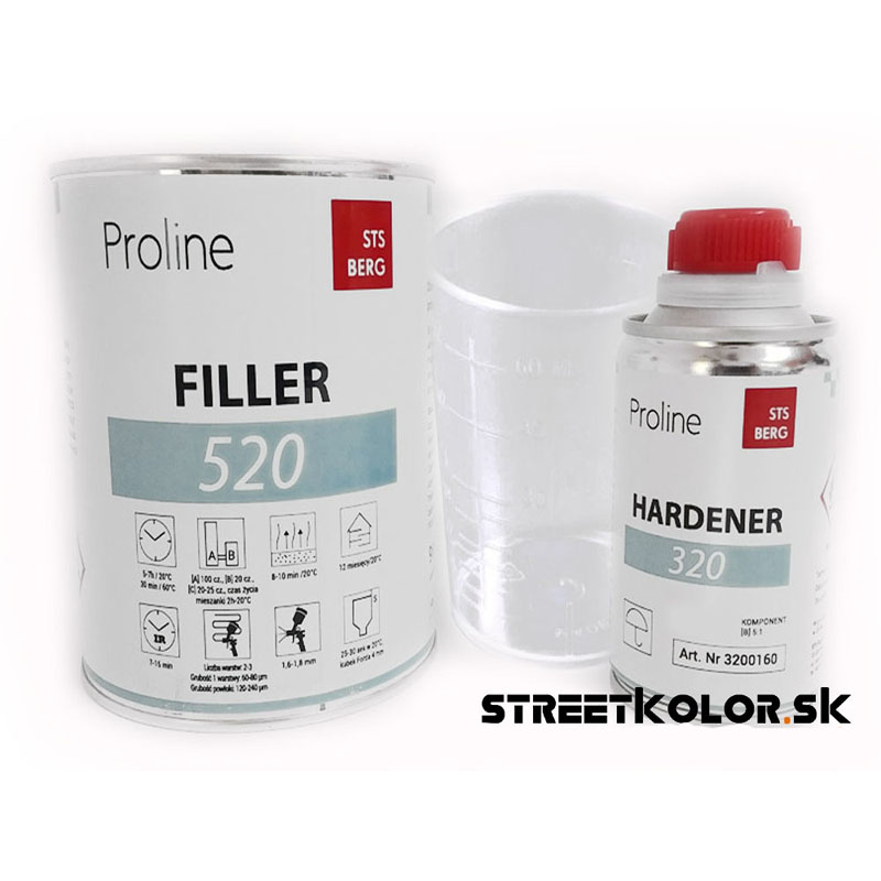 PROLINE 520 HS Akril töltőanyag fekete 5:1 (800ml + 160 ml)