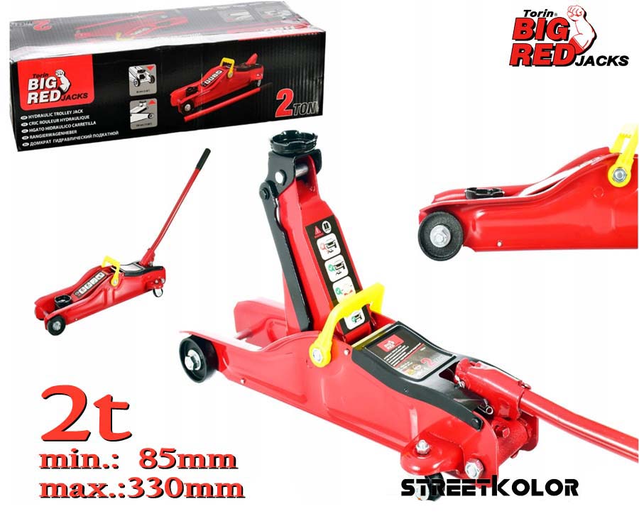 Hidraulikus emelő 2T - ultra alacsony, TORIN BIG RED JACK- TA825010R