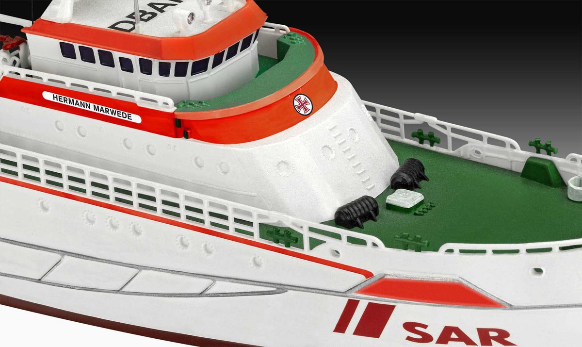 Revell HMS Duke of York Modellező készlet hajó 1:1200, 45 darab + festékek + ragasztó + ecset