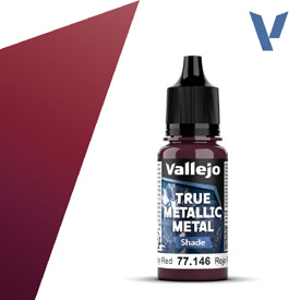 VALLEJO TRUE METALLIC 77.166 Pirosmetál akril airbrush festék 18 ml