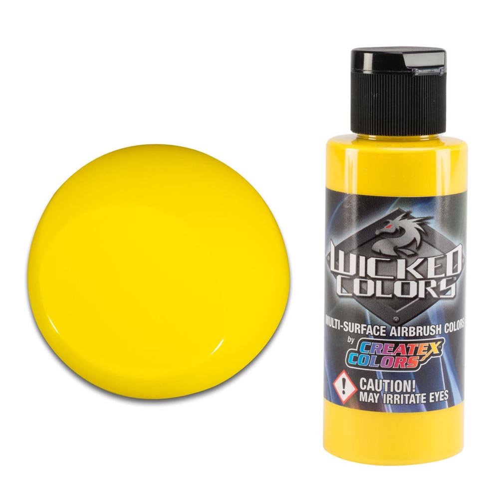 Wicked W081 sárga fedő airbrush festék 60ml