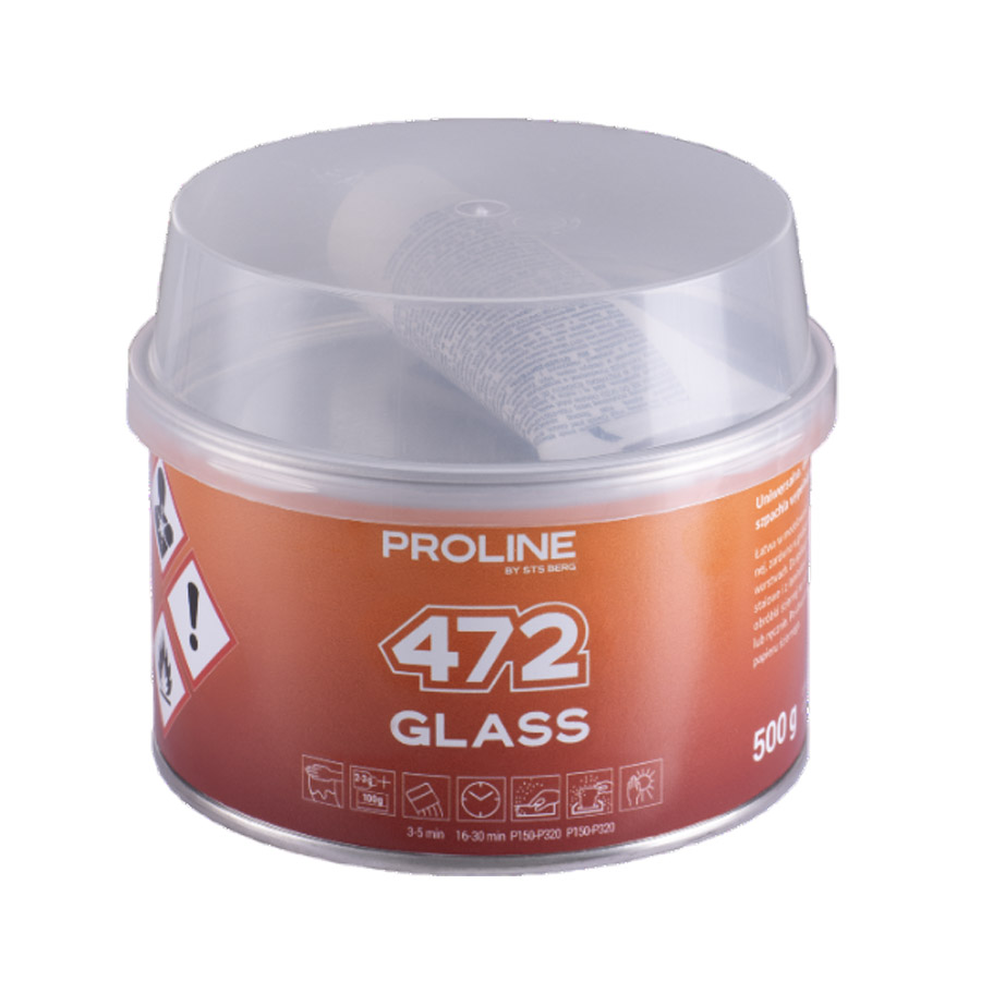 Üvegszálas gitt PROLINE 472 GLASS, tömeg: 500 g