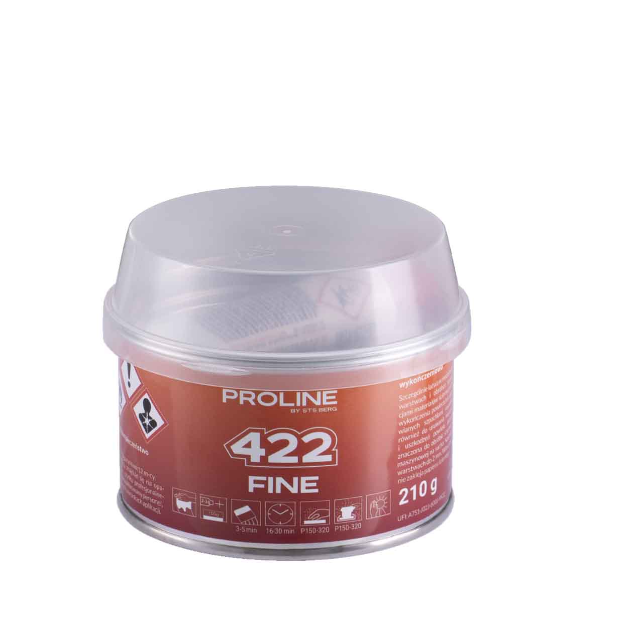 Finom befejező gitt PROLINE 422 FINE, tömeg: 210 g