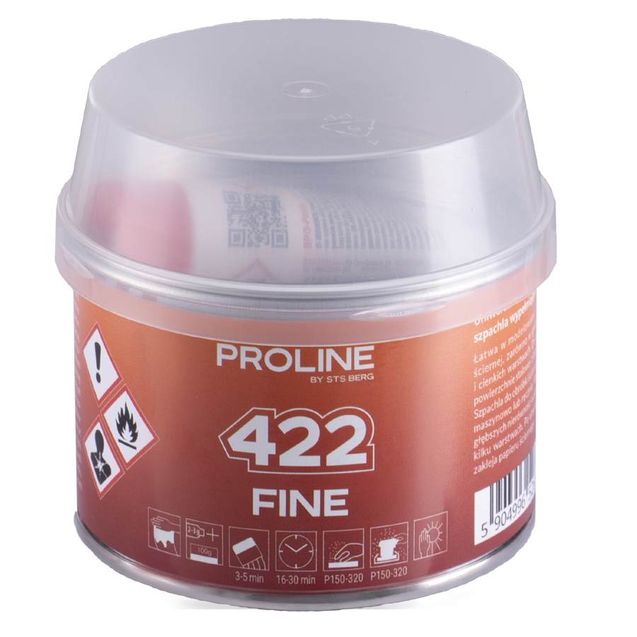 Finom befejező gitt PROLINE 422 FINE, tömeg: 500 g