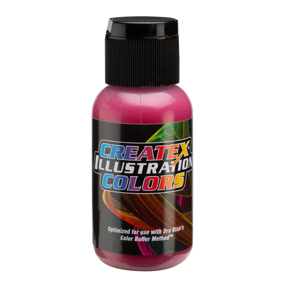 Illusztrációs CMYK MAGENTA Bíbor airbrush festék CreateX 30 ml – 5096 CMYK Magenta