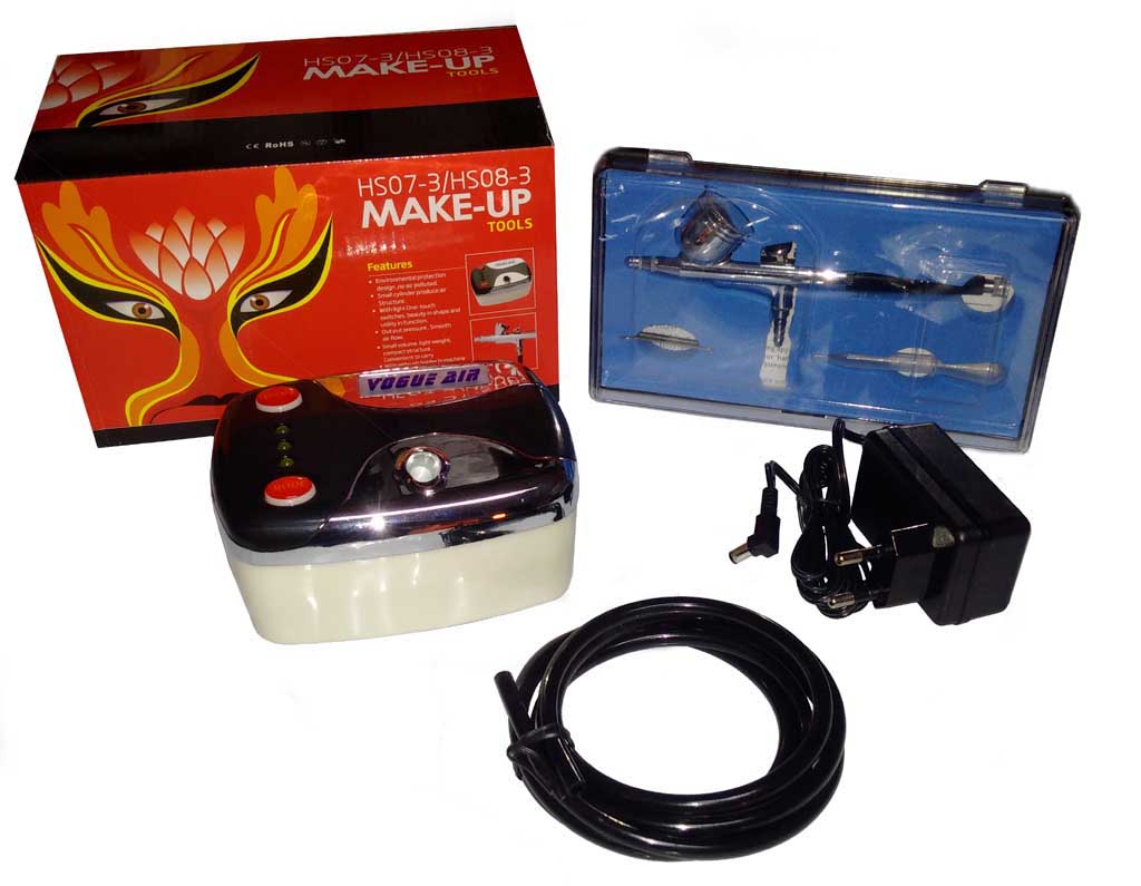 HS-08-3 Airbrush készlet kompresszorral