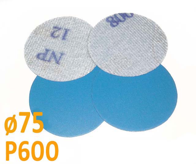 Csiszolópapír excentrikus csiszolóra, P600 szemcsésség, átmérő: 75mm, 1 darab