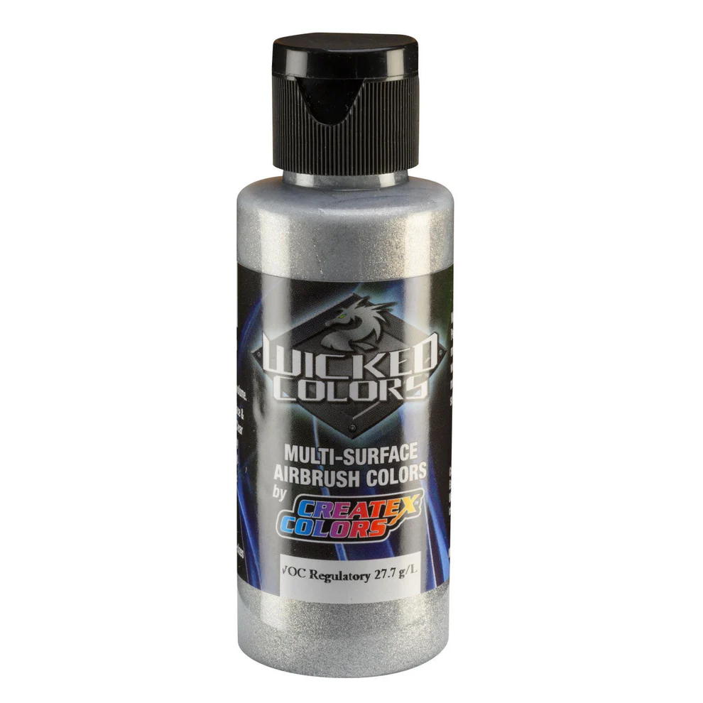 Wicked Metál alumínium airbrush festék CreateX W354 60 ml – Aluminum Medium