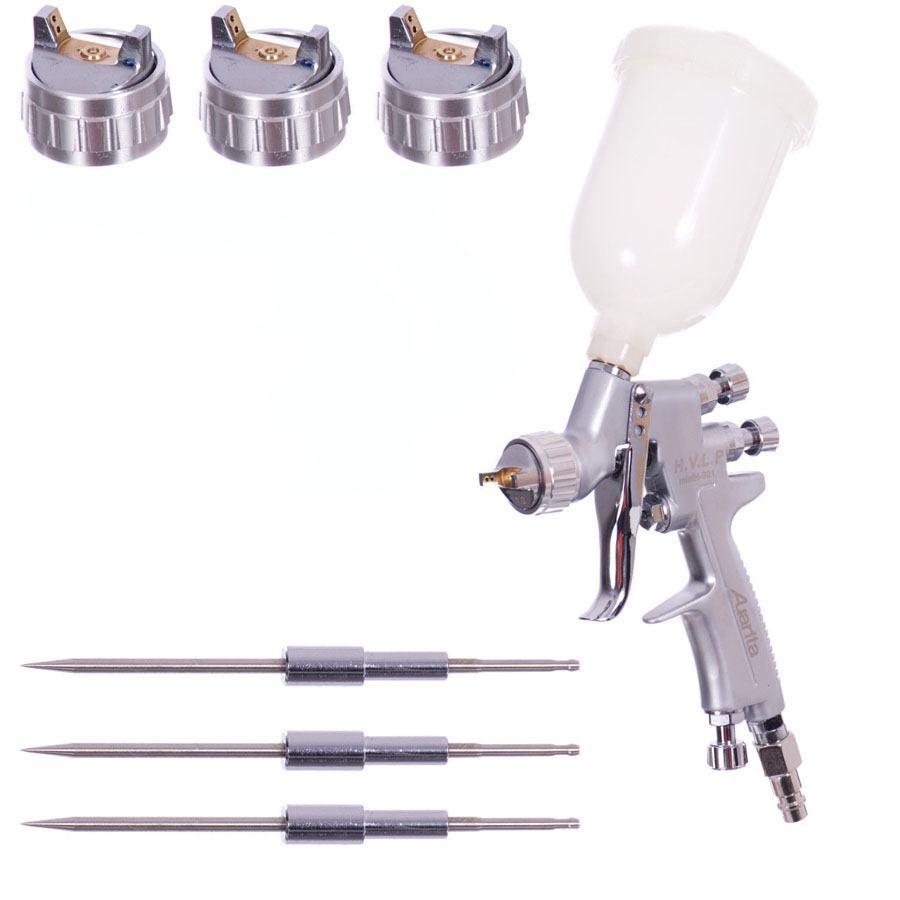 Auarita H-921 HVLP 0,5+0,8+1,0+1,2mm szórófejekkel (113l/min.)