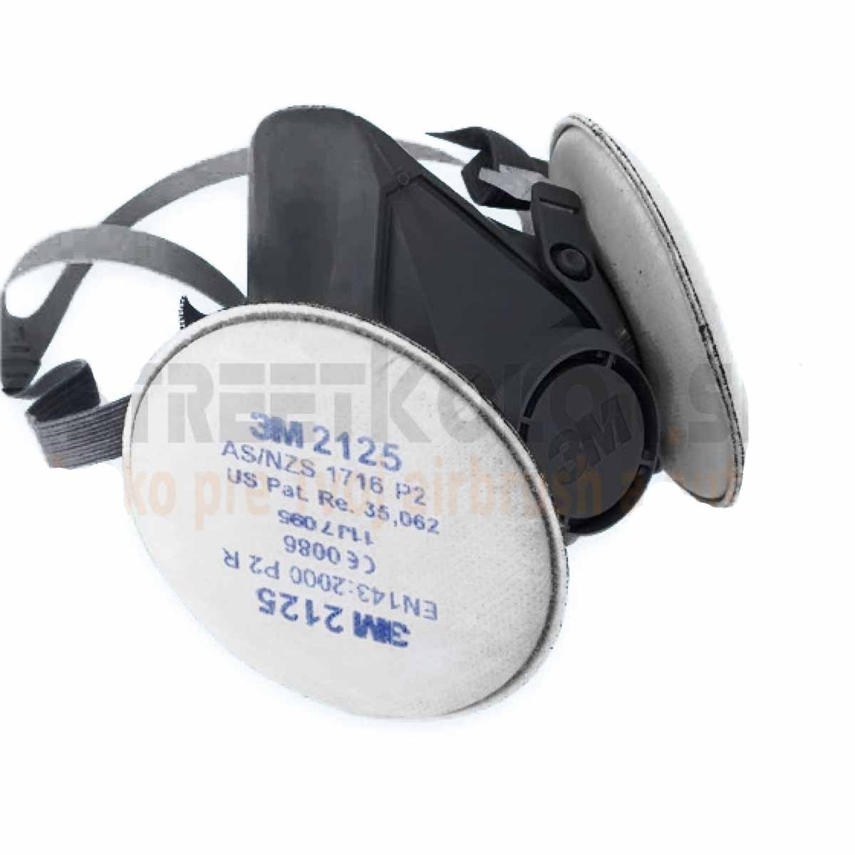3M™ félálarc 6200, M méret, por előszűrő 2125, P2 kategória