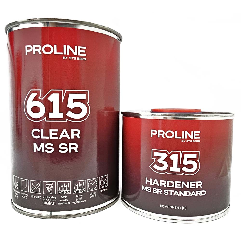 Kerámia átlátszó lakk PROLINE 615 PREMIUM MS 2:1 (1l lakk + 0,5l edző)