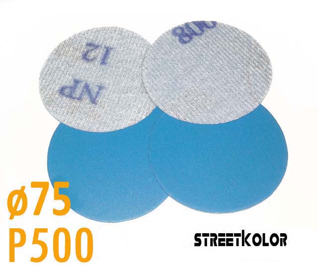 Csiszolópapír excentrikus csiszolóra, P500 szemcsésség, átmérő: 75mm, 1 darab