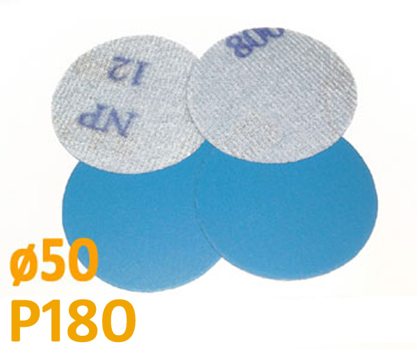 Csiszolópapír excentrikus csiszolóra, P180 szemcsésség, átmérő: 50mm, 1 darab