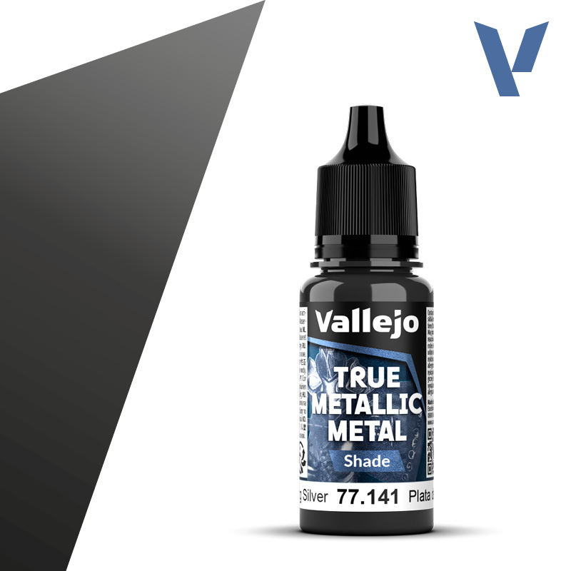 VALLEJO TRUE METALLIC 77.141 Ezüstmetál akril airbrush festék 18 ml