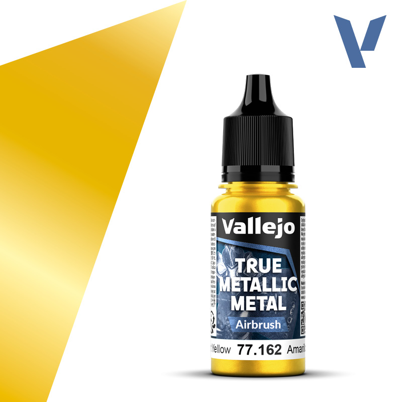 VALLEJO TRUE METALLIC 77.162 Sárgametál akril airbrush festék 18 ml
