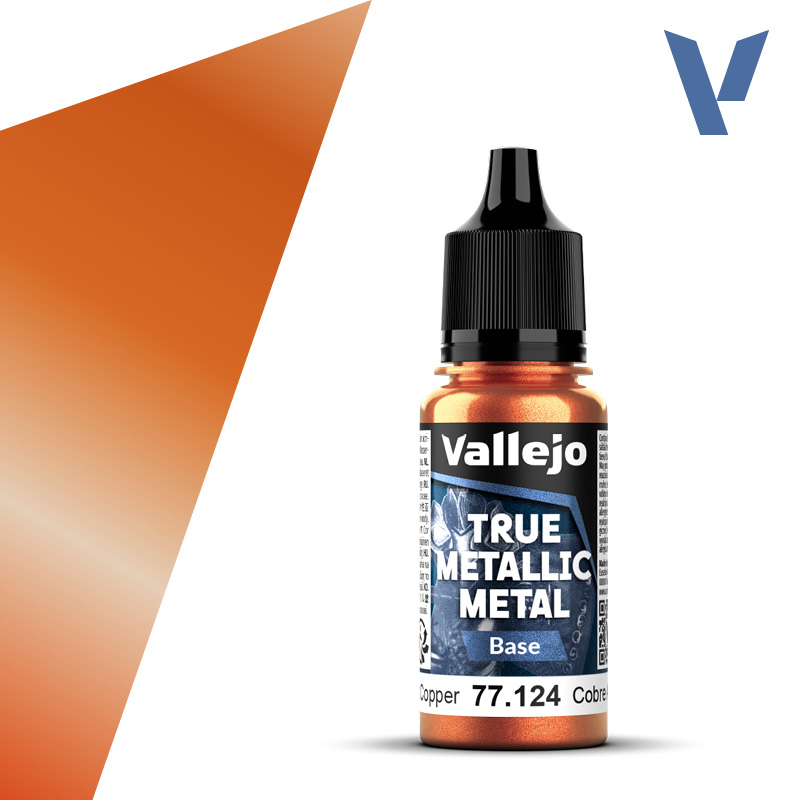 VALLEJO TRUE METALLIC 77.124 Rézmetál akril airbrush festék 18 ml