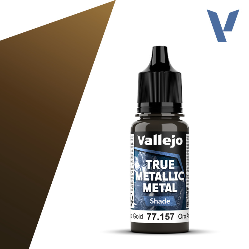 VALLEJO TRUE METALLIC 77.157 Aranymetál akril airbrush festék 18 ml