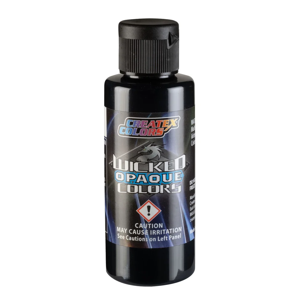 Wicked W098 Flat Black fekete fedő airbrush festék 60ml