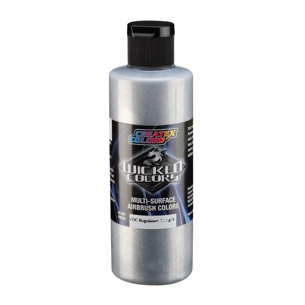 Wicked Metál alumínium airbrush festék CreateX W354 120 ml – Aluminum Medium