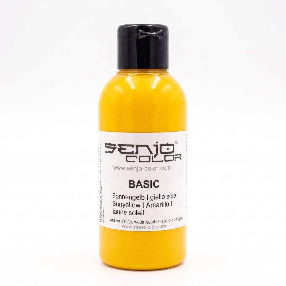 Senjo Color sárga testfesték bodypaintinghez és tetováláshoz, 75ml